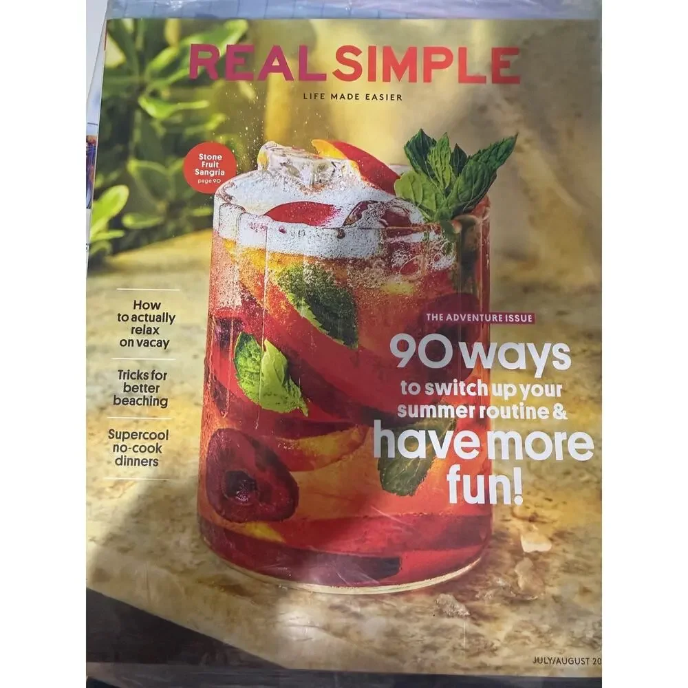 REAL SIMPLE Magazine LOT July/Aug September October 2024 BONUS Holiday Food Home